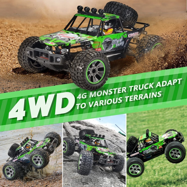 Машинка на пульті ENOZE 9203E 1:10 4WD радіокерована RC позашляховик до 45 км/год, всюдихід для бездоріжжя, акумулятор