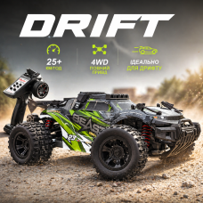 Машинка на радиоуправлении ZLL SG118 PRO 1:18 4WD до 40 км/ч, RC внедорожник на пульте, радиоуправляемая машинка для бездорожья, 1 аккумулятор, полный привод