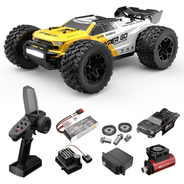 Машинка на пульті MJX 14207 Hyper Go 1:14 4WD 2 АКБ до 80 км/год RC позашляховик Brushless безщітковий мотор монстр трак швидкісна