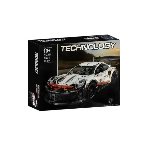 Конструктор Porsche 911 1631 деталей у стилі LEGO, спортивний автомобіль, модель суперкара, великий конструктор подарункова коробк