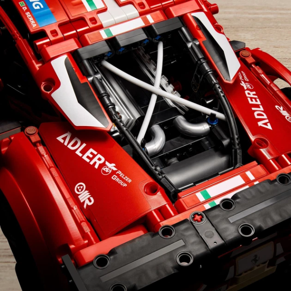 Конструктор Ferrari 488 1677 деталей у стилі LEGO Technic, спортивний автомобіль, модель суперкара, великий конструктор