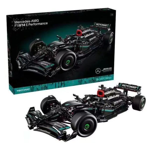 Конструктор Mercedes-AMG F1 1642 деталей у стилі LEGO Technic, болід Формули 1, гоночний автомобіль 1:8, великий конструктор