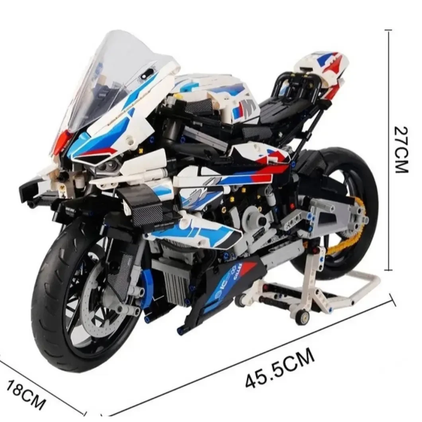 Конструктор Technic BMW M 1000RR 1920 деталей у стилі LEGO, спортивний мотоцикл 1:5, великий колекційний набір