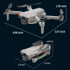 Квадрокоптер дрон L107 PRO  4K з подвійною камерою FPV WiFi БК мотори до 200 м складаний радіокерований дрон кейс