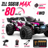 Радіокерована машинка ZLL SG618 MAX 1:16 4WD до 80 км/год, Brushless RC монстр-трак, позашляховик на пульті, повний привід