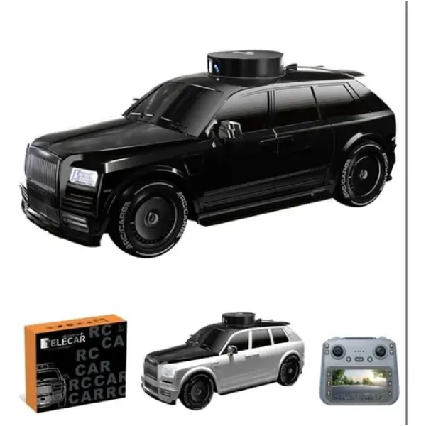 Радіокерована машинка Rolls-Royce Cullina FPV 1:18 4WD з камерою 720P, екраном 4.5", Wi-Fi, дрифт, до 20 км/год, 2 комплекти коліс