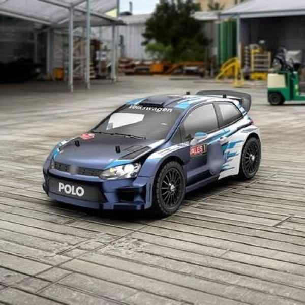 Радіокерована машинка MJX Hyper Go 14304 VW Polo R WRC 1:14 Brushless 4WD до 42 км/год, RC модель на пульті керування