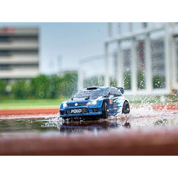 Радіокерована машинка MJX Hyper Go 14304 VW Polo R WRC 1:14 Brushless 4WD до 42 км/год, RC модель на пульті керування