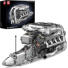 Конструктор двигун W16 Twin Turbo Mould King 10168 з електромотором 2899 деталей — модель двигуна W16, механічний двигун
