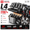 Конструктор двигун L4 Mould King 10087 з електромотором 1787 деталей модель рядного 4-циліндрового бензинового двигуна
