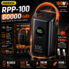 Павербанк REMAX RPP-100 10000 мАг Power Bank з LED-дисплеєм, зовнішній акумулятор 2 USB, Type-C, Micro USB, для смартфона, планшет