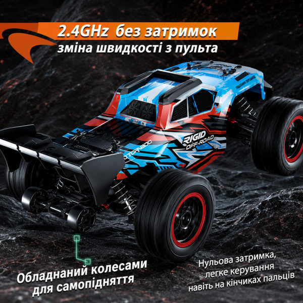 Радіокерована машинка SG316 PRO  4WD RC позашляховик на пульті до 40 км/год 2 АКБ