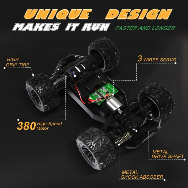 Машинка на радиоуправлении S767 Monster Truck 1:20 2WD  RC внедорожник для детей, радиоуправляемая машинка, джип на пульте 2.4GHz