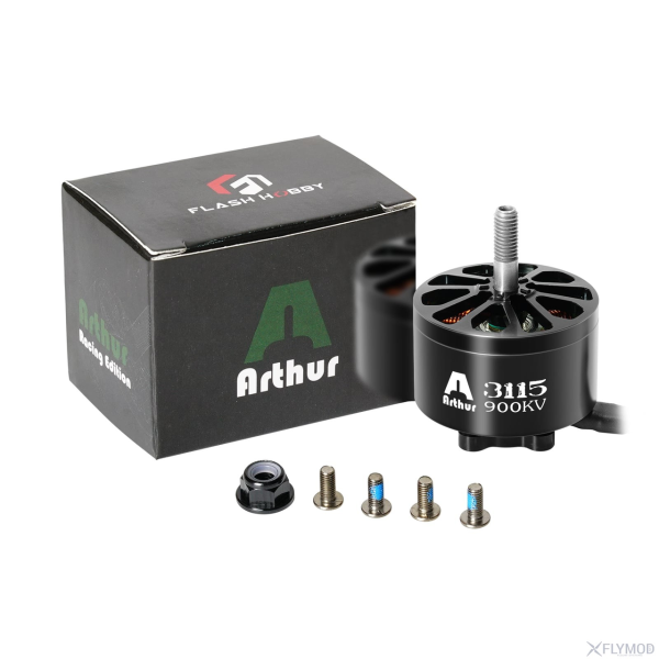 Безколекторний мотор FlashHobby A3115 900KV 6S для FPV дрону X-Class 9-10 дюймів Brushless двигун 1592W