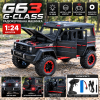 Радіокерована машинка у дизайні Mercedes-AMG G63 G-Class 1:24 — металева RC модель Die-Cast на пульті, світло, звук, колекційний а