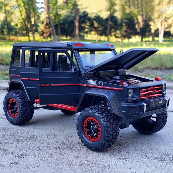 Радіокерована машинка у дизайні Mercedes-AMG G63 G-Class 1:24 — металева RC модель Die-Cast на пульті, світло, звук, колекційний а