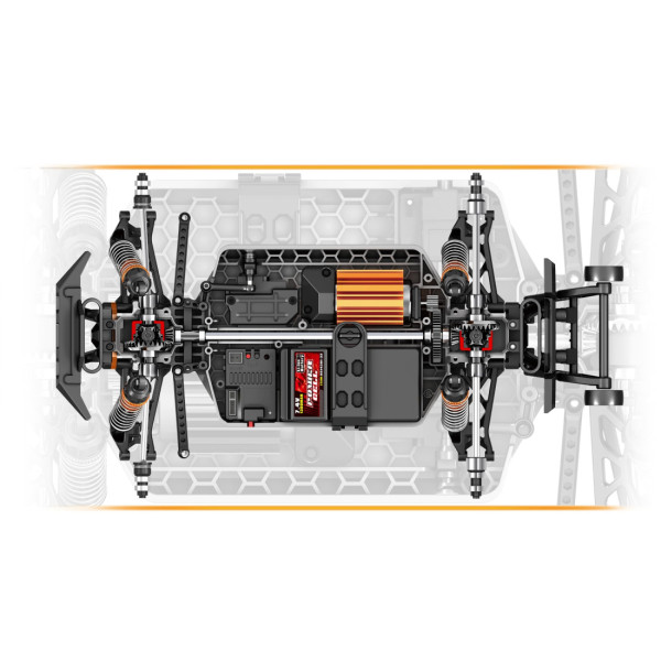 Радіокерована машинка HS14301 1:14 4WD на пульті RC позашляховик до 40 км/год, всюдихід 4x4, 2 акумулятора 7.4V