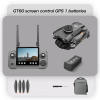 Квадрокоптер LSRC GT60 GPS з камерою 720P Brushless дрон з екраном 4.3", Optical Flow, уникнення перешкод, автоповернення до 500 м