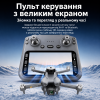 Квадрокоптер AE51 GPS з камерою, радіокерований дрон з пультом та екраном 4.5", безщіткові мотори, Optical Flow, обхід перешкод