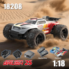 Радіокерована машинка MJX HYPER GO 18208 1:18 4WD до 45 км/год, RC позашляховик на пульті керування, металева трансмісія, 2 акб