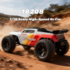 Радіокерована машинка MJX HYPER GO 18208 1:18 4WD до 45 км/год, RC позашляховик на пульті керування, металева трансмісія, 2 акб