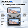 Квадрокоптер RG808 PRO з камерою 720P GPS Brushless дрон, 3-осьовий підвіс EIS, пульт з екраном 4.3″, Optical Flow, обхід перешкод