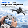 Квадрокоптер RG808 PRO з камерою 720P GPS Brushless дрон, 3-осьовий підвіс EIS, пульт з екраном 4.3″, Optical Flow, обхід перешкод