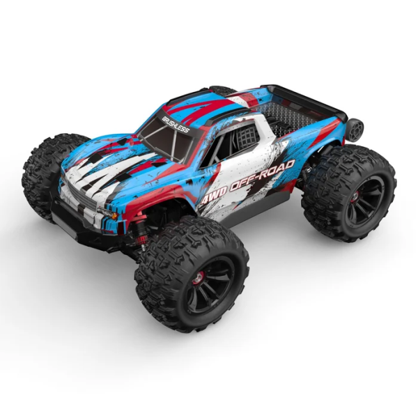 Радіокерована машинка MJX Hyper Go 16218 1:16 4WD Brushless до 45 км/год RC монстр-трак, АКБ 2000mAh, масляні амортизатори, метале
