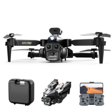 Квадрокоптер K10 Max дрон з трьома камерами 4K, HD, WIFI, польоту до 20 хв. + кейс