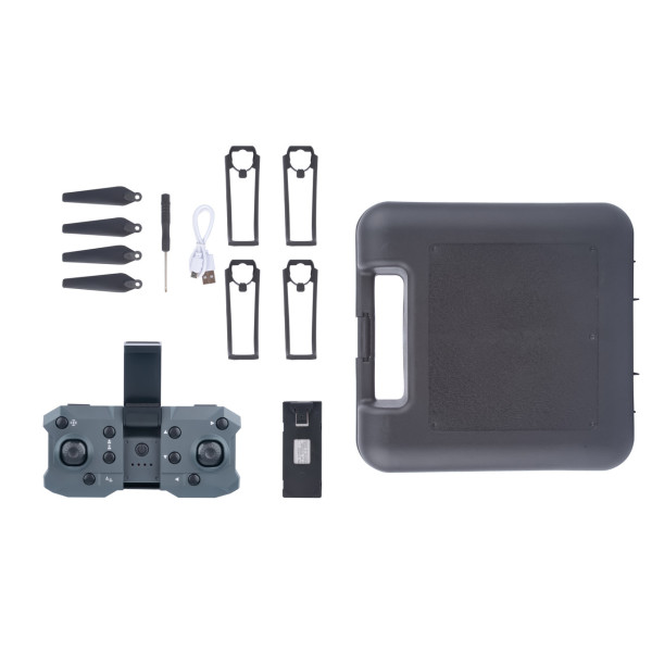 Квадрокоптер K10 Max дрон з трьома камерами 4K, HD, WIFI, польоту до 20 хв. + кейс